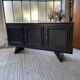 60s brutalist black sideboard