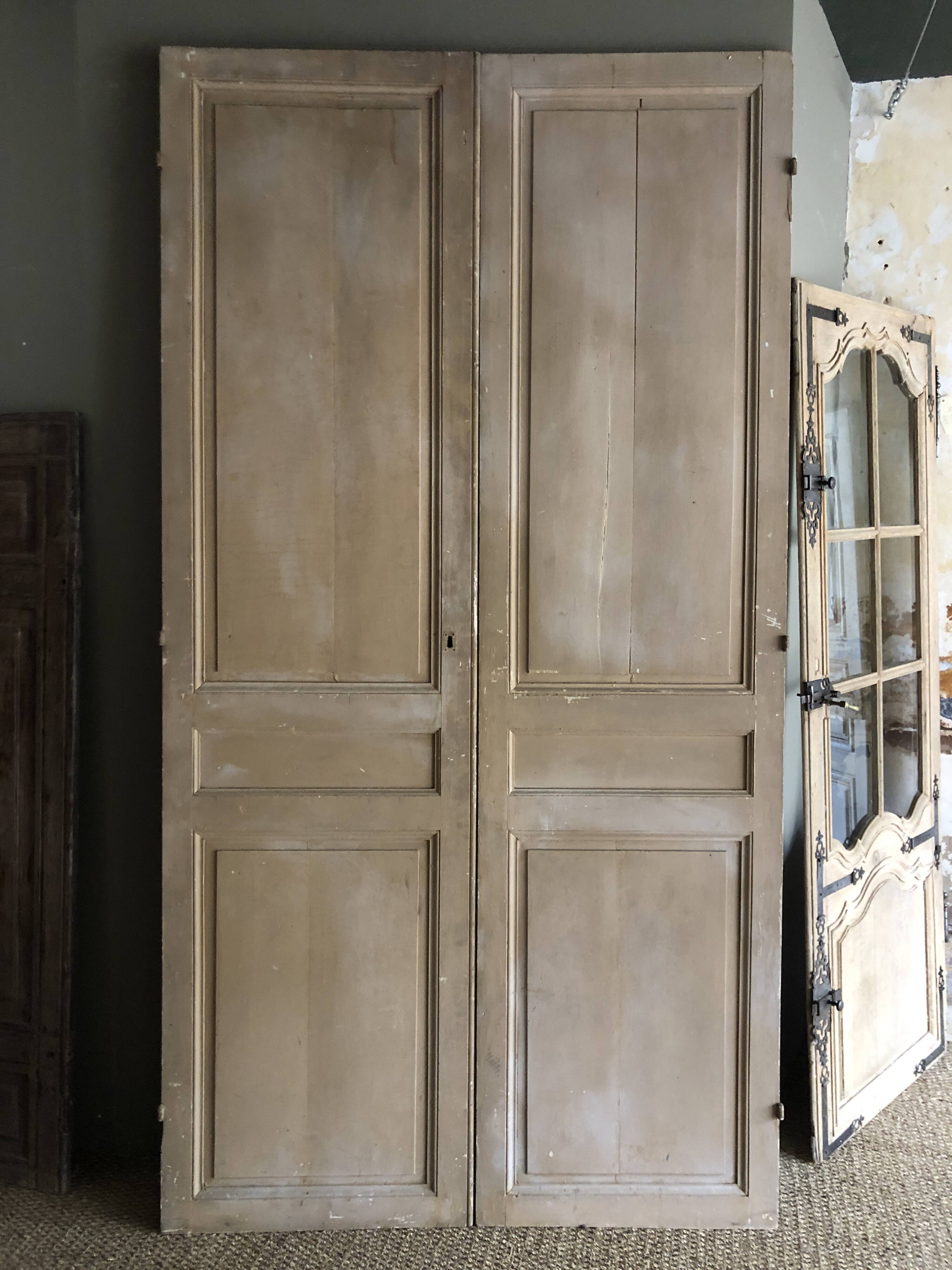 Pair of cupboard doors - 19th century