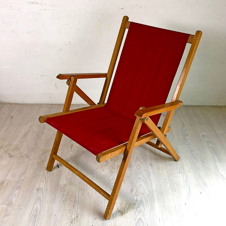Paire de fauteuils pliants Plidéal vintage 50's