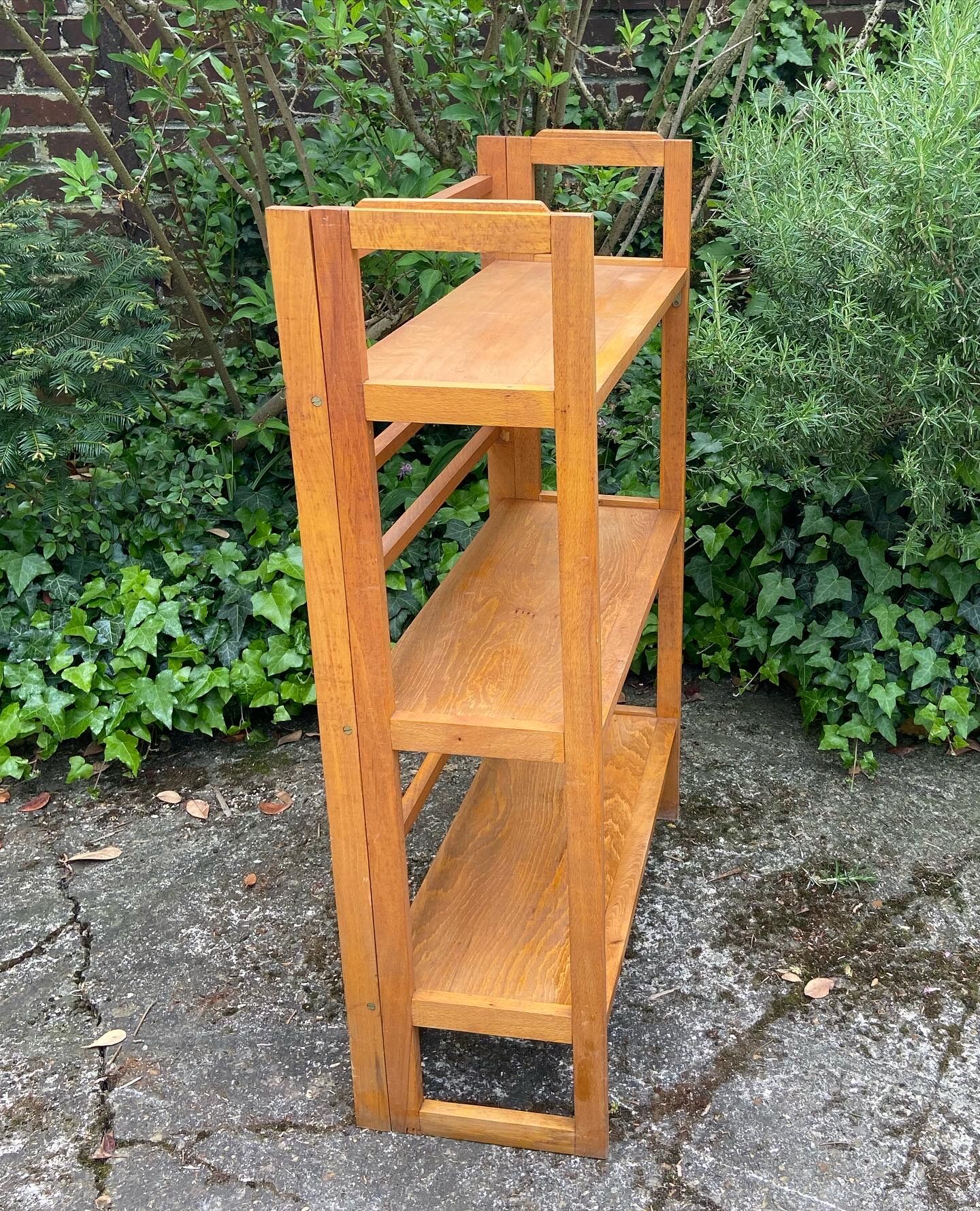 Vintage folding bookseller shelf