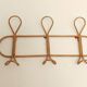 Wall-mounted coat rack imitation wicker