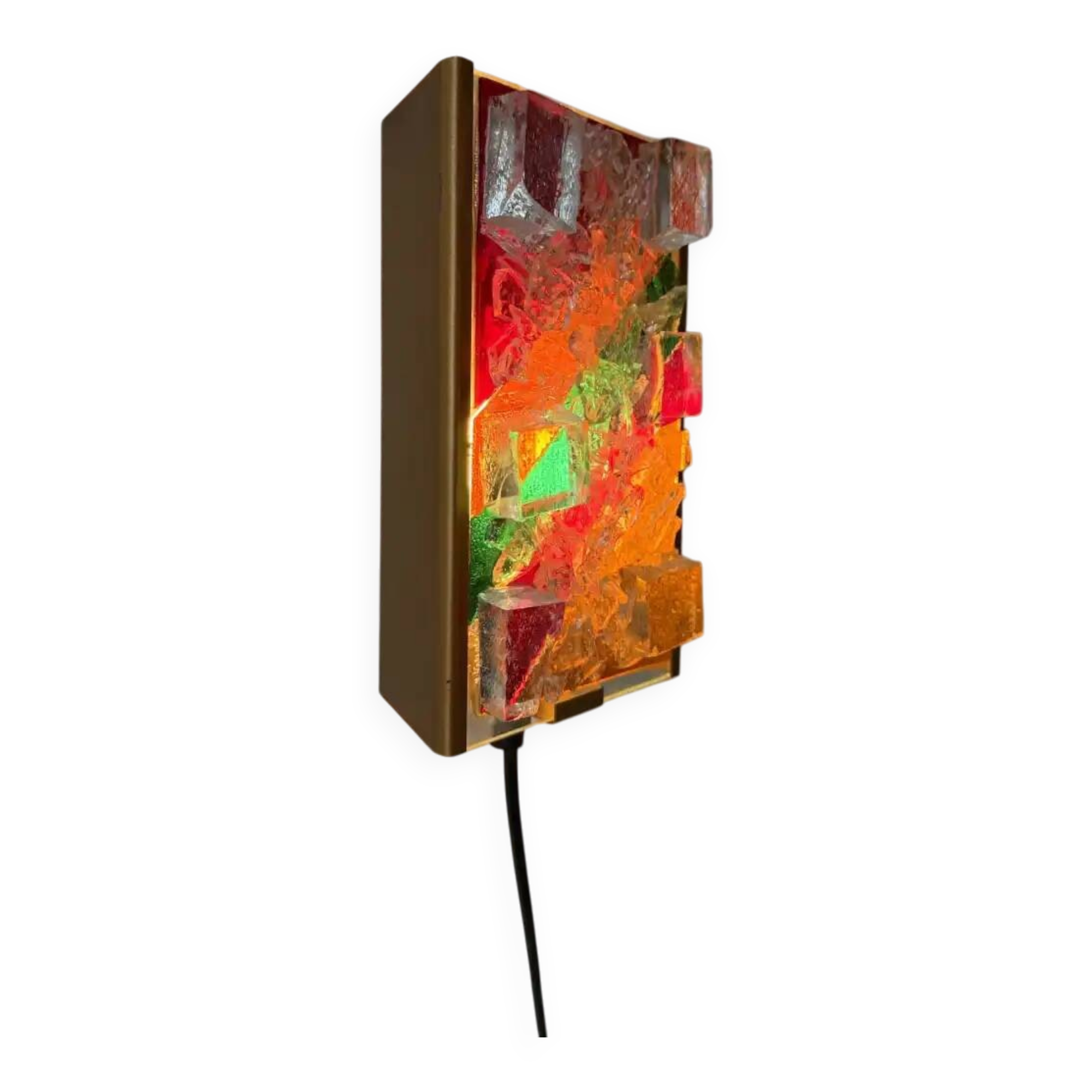 Cosack Leuchten colourful glass mosaic wall lamp
