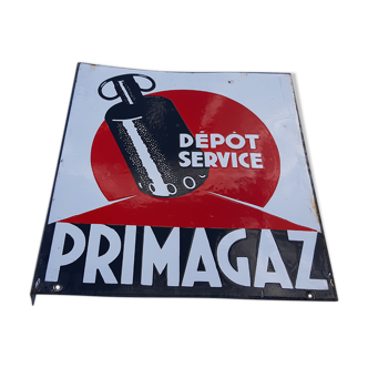 Primagaz Double Face enamelled plate