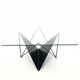80s steel wire coffee table eclectic design