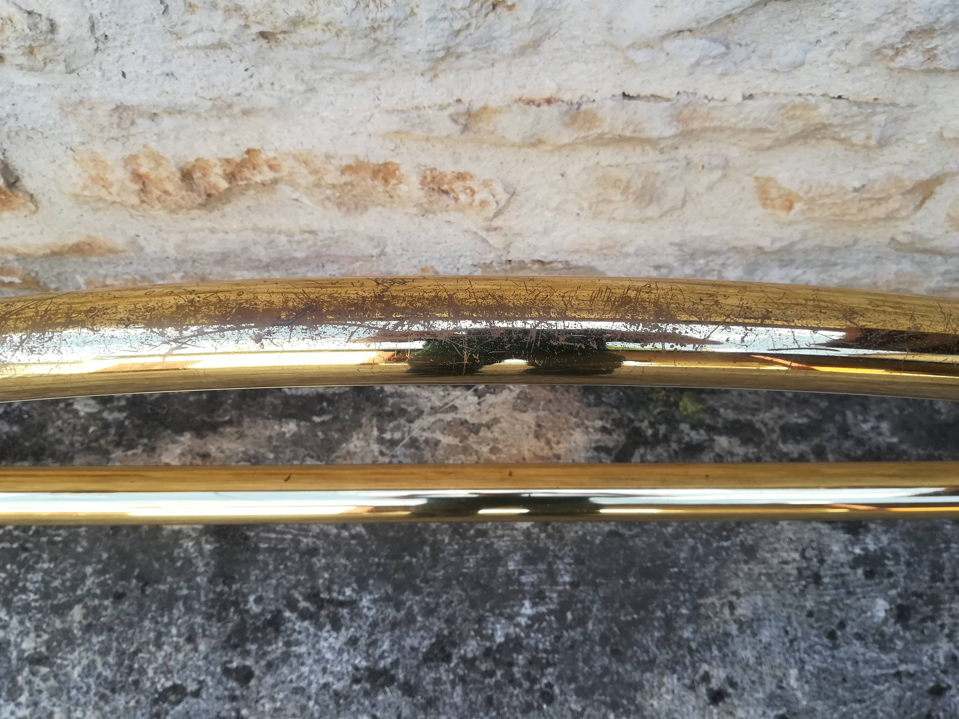 brass bed