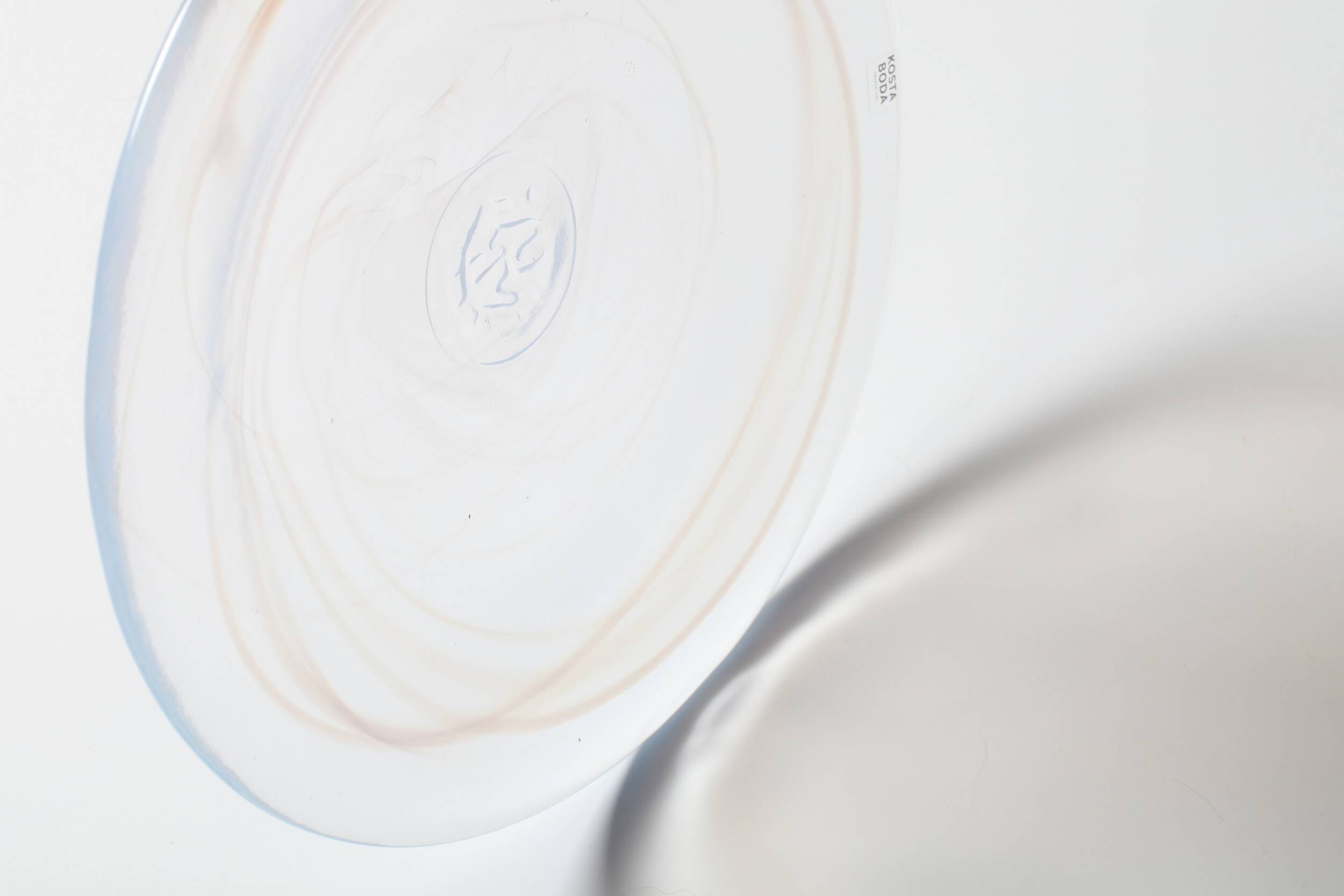 Set of 4 Kosta Boda 'Mine' Glass Dessert Plates by Ulrica Hydman Vallien