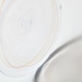 Set of 4 Kosta Boda 'Mine' Glass Dessert Plates by Ulrica Hydman Vallien