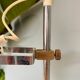 Chrome and white metal floor lamp, circa 1970.