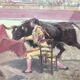 Peinture de tauromachie faite à la main