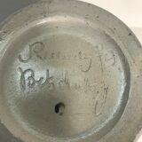 Former Alsace Betschdorf  Decoration Vintage blue stoneware Vase