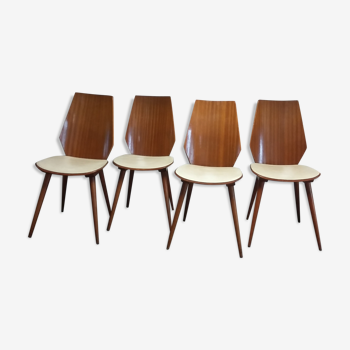 Suite de 4 chaises Baumann