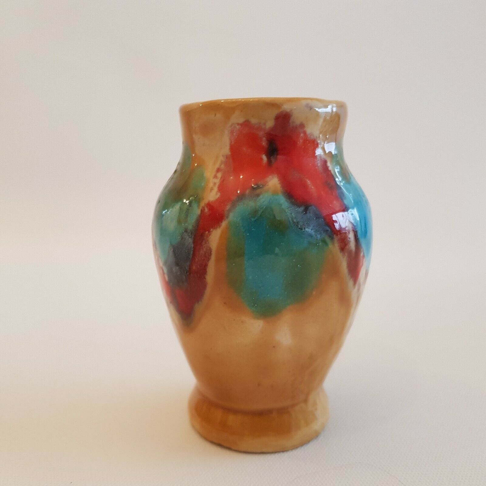 Ceramic vase enamelled Anduze pottery