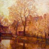 Indian summer in Dijon, Louis Auguste Girardot 19th century