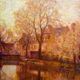 Indian summer in Dijon, Louis Auguste Girardot 19th century
