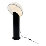 Black ciot floor lamp by ennio chiggio for lumenform, 1970