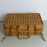 Rattan suitcase