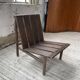 Modernist oak armchair