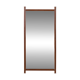 Italian mid century XL teak mirror, 1970s