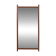 Italian mid century XL teak mirror, 1970s