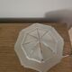 Art Deco ceiling light in frosted glass, pointed.