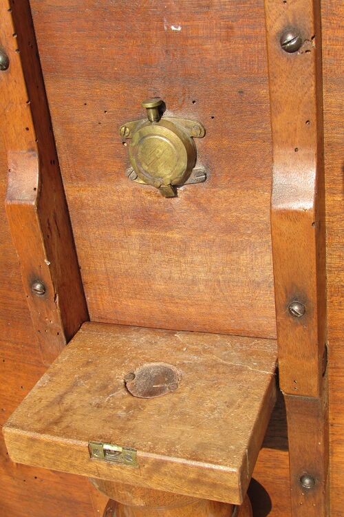 Table, tripod with walnut tipping tray