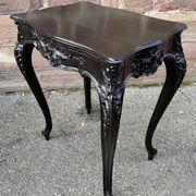 Middle table living room console 1900 neo louis xv in blackened wood napoleon iii