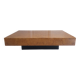 Table basse bois de loupe Jean Claude Mahey Roche Bobois