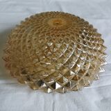 Molded glass wall lamp or ceiling lamp