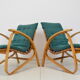 Pair of Bent Beechwood Armchairs,Design Jan Vaněk,1930's.