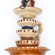 Ancient candlestick of Chmielno pottery, Poland