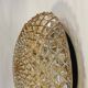 Wall light ceiling light gold amber glass diamond tips