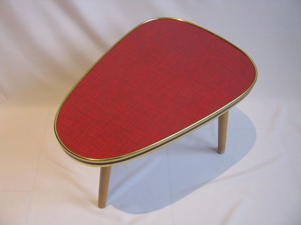 Table d'appoint trépied du milieu du siècle, années 1970