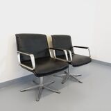 Pair of vintage office armchairs from the 60s and 70s by Wilkhahn