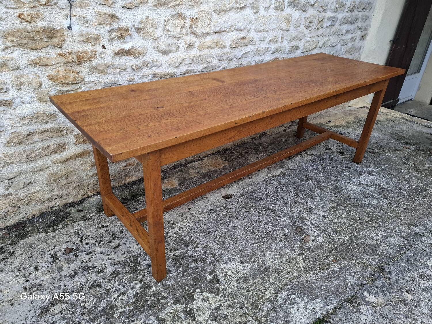 Oak farmhouse table 220 cm
