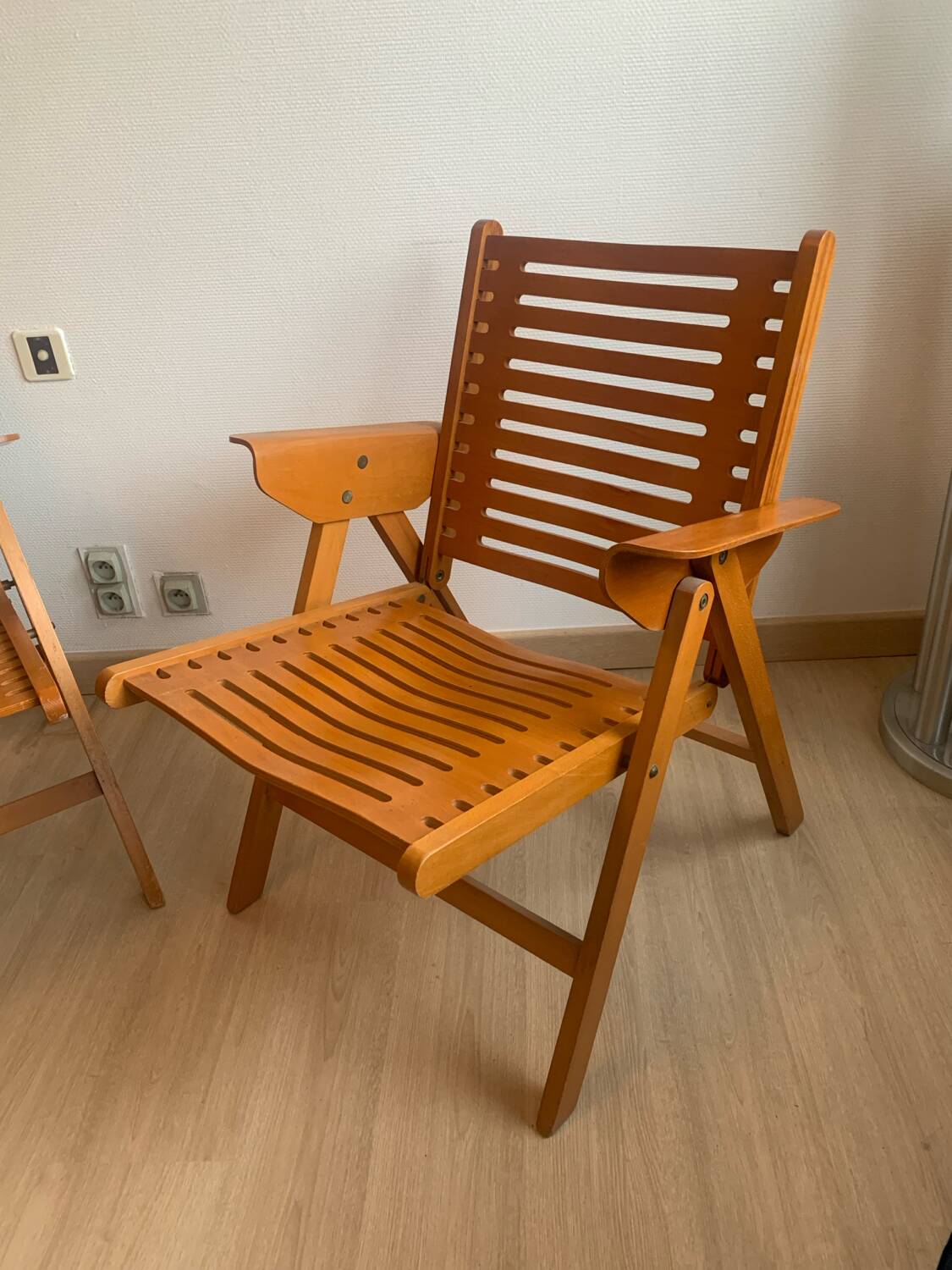 Pair of Rex Niko Kralj Folding Armchairs