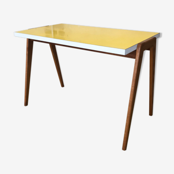 Table formica pieds compas années 60