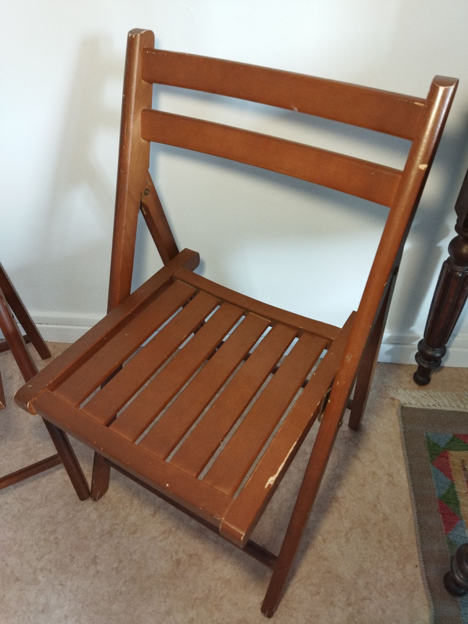 Pair of vintage folding chairs