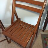 Pair of vintage folding chairs