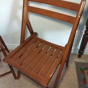 Pair of vintage folding chairs
