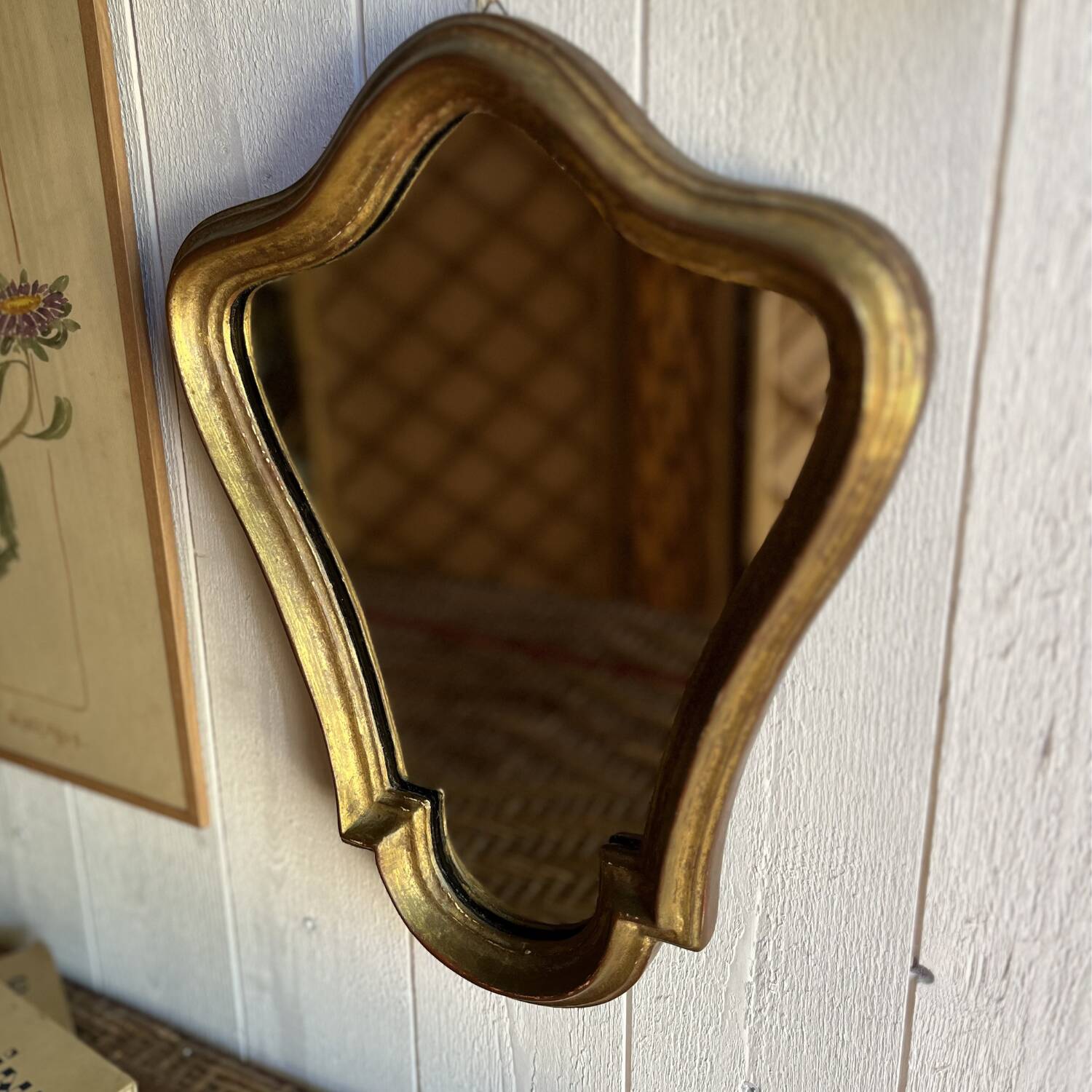 Miroir baroque doré