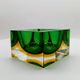 1960s Square Ashtray in Murano Glass by Flavio Poli for Seguso.