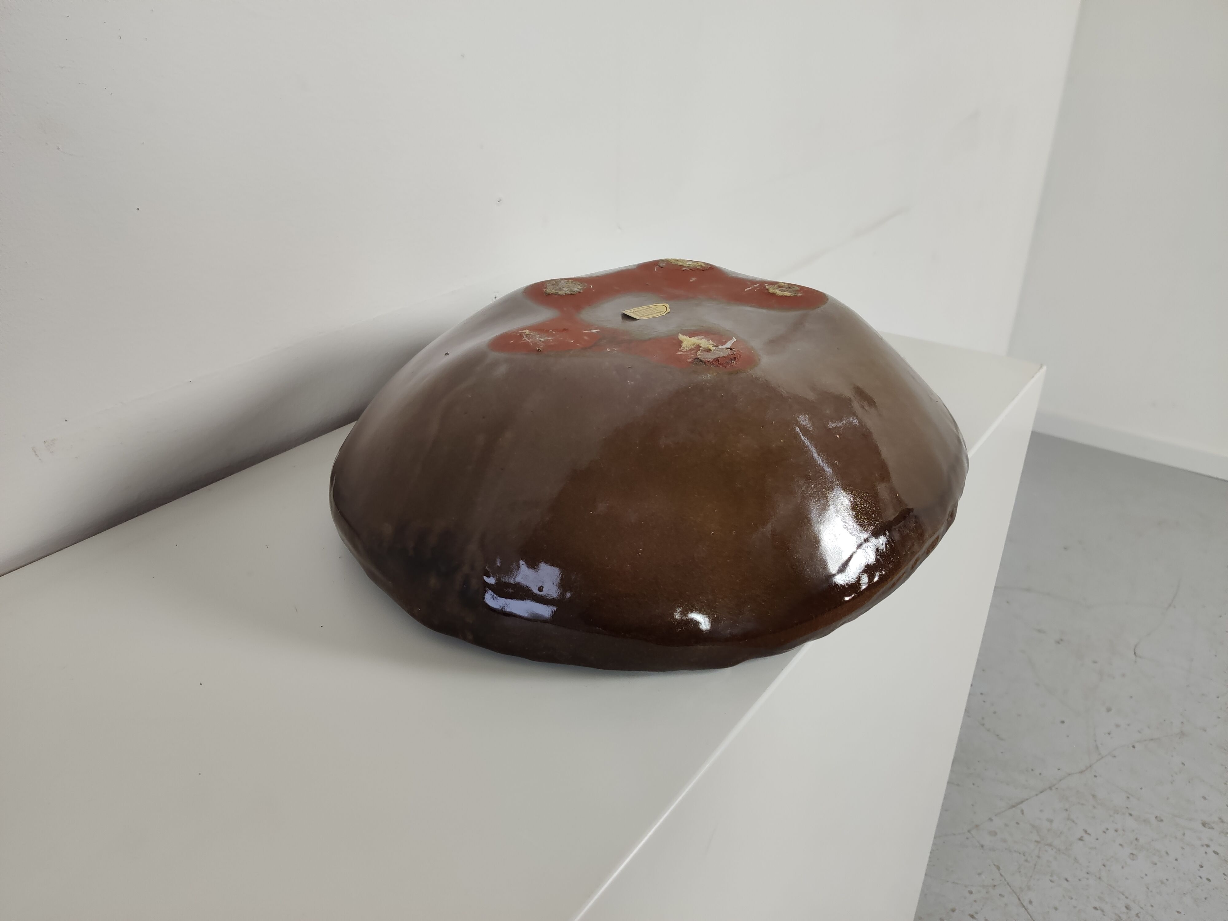 large vintage ceramic fruit basket Germany 1960s