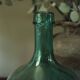 Viresa 2 L green glass demijohn carboy