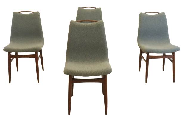 Set of 4 dining chairs 'Burgerwei' - new upholstery