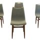 Set of 4 dining chairs 'Burgerwei' - new upholstery
