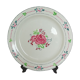 Big dish Boch Brothers fausta ancient rose flowers green stencil