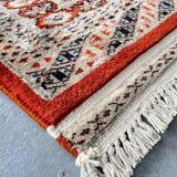 Vintage Red-Orange Persian Rug 172cm x 126cm