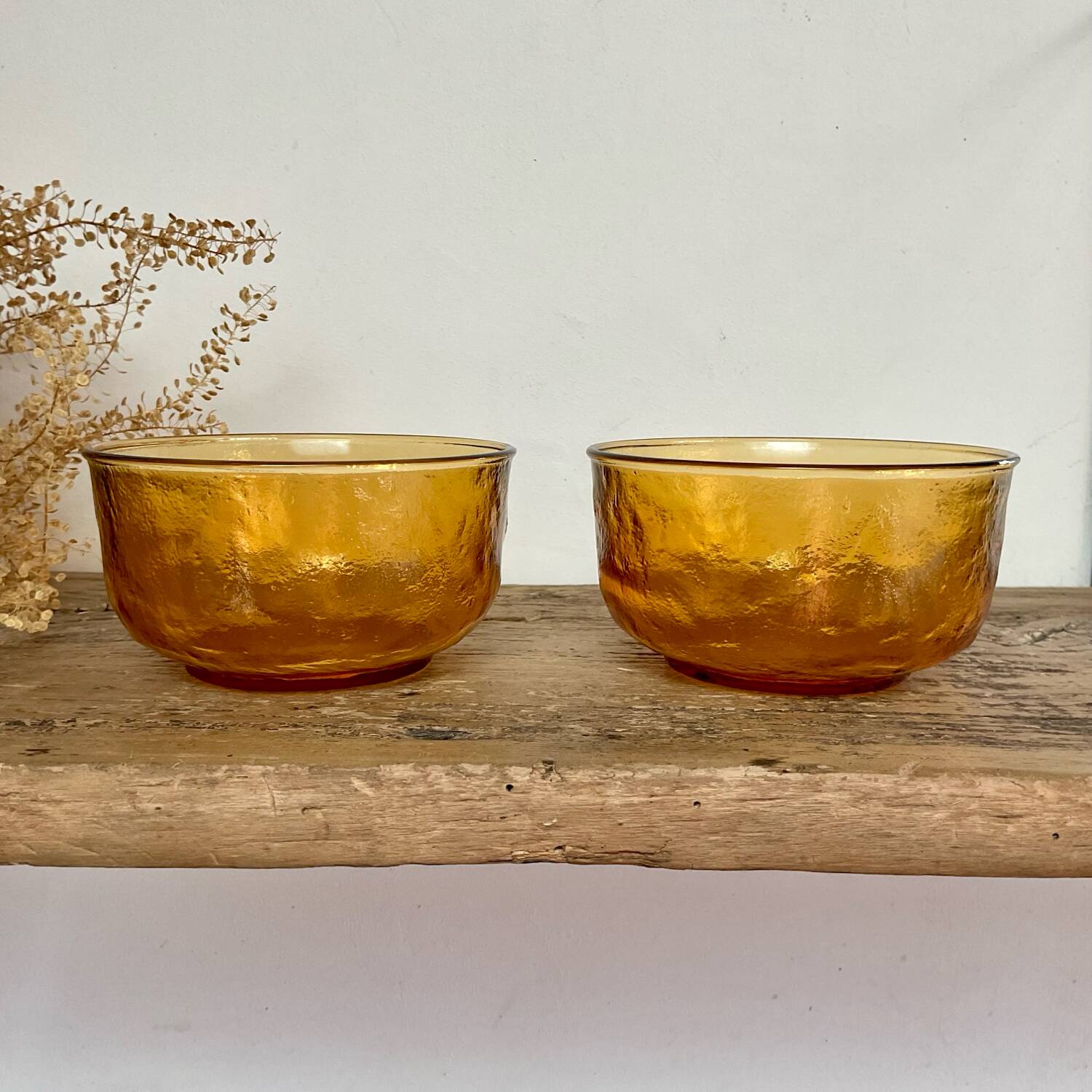 6 bols en verre Arcoroc Sierra ambrés