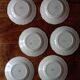 6 flat plates Digoin Sarreguemines ivory model (ø 24,5cm)