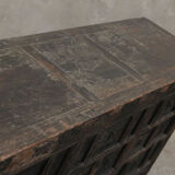 12-drawer lacquered old elm buffet